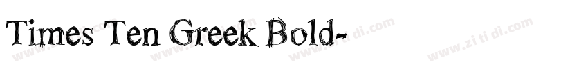 Times Ten Greek Bold字体转换